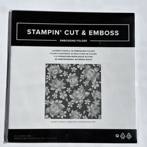 LAYERED FLORALS 3D Embossing Folder Stampin Up Flowers New